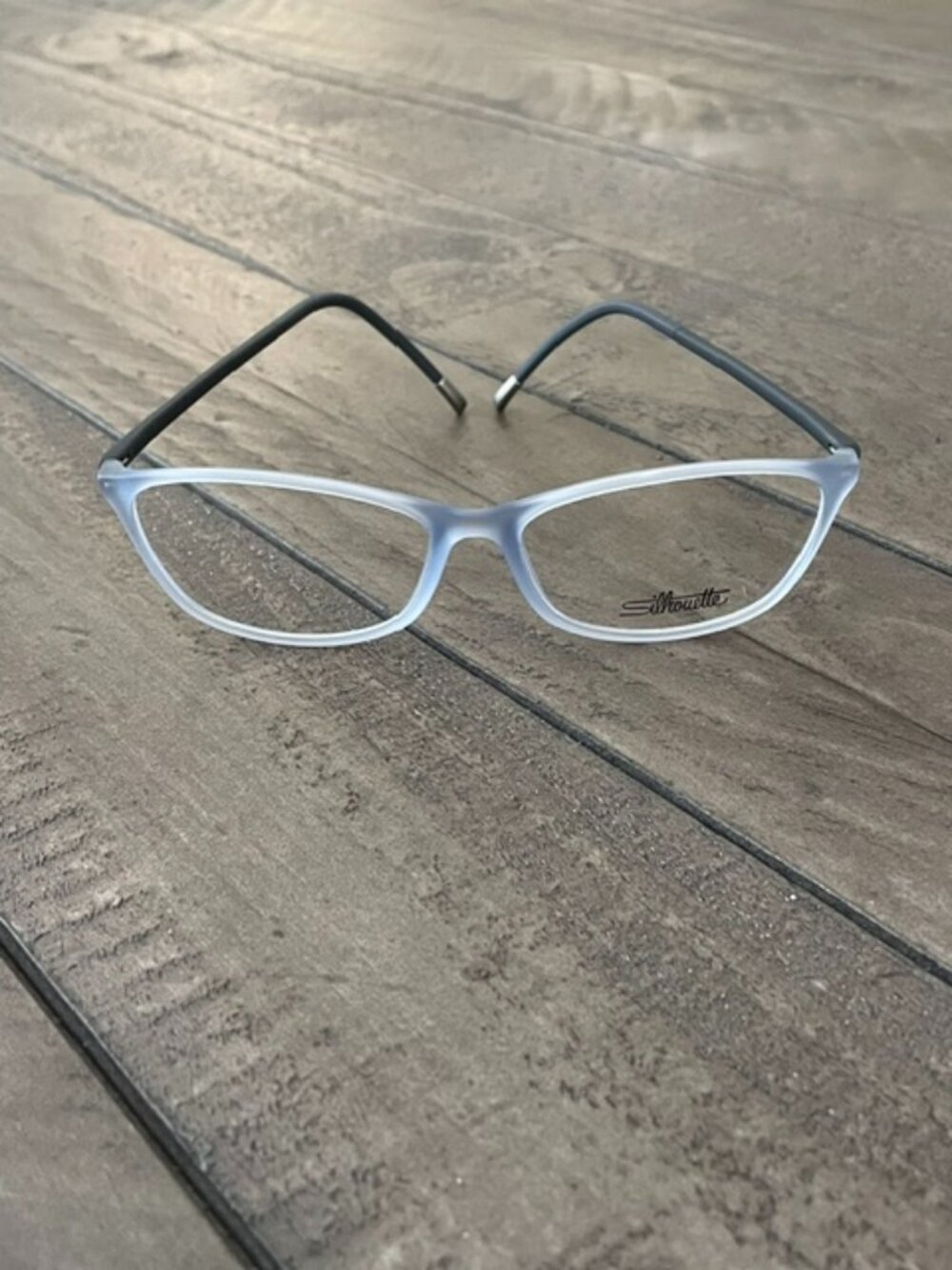 Silouette 1563 106109 SPX Illusion Full Rim Eyeglass Frame Matte Blue 53-14-130